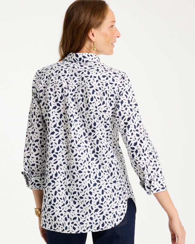 No Iron Stretch Printed Shirt - image 3